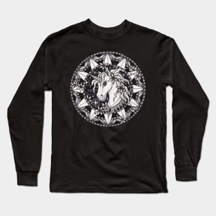 Unicorn Mandala Long Sleeve T-Shirt